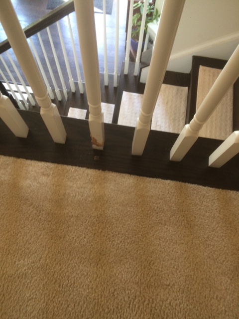 after carpet patch done by Everette Carpet Care