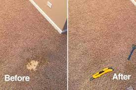 carpet repair before and after pics