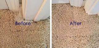 carpet repair before and after comparison