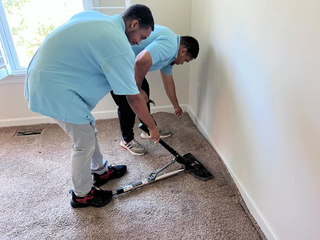 We did a carpet installation on one of the rooms of one of the customers in Virginia